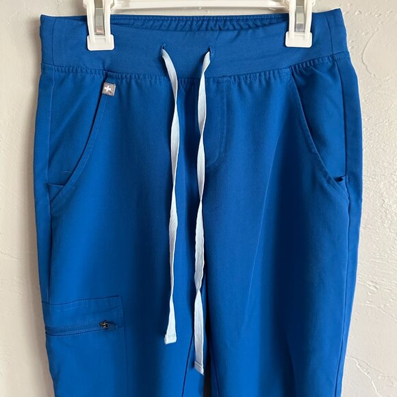 Figs Blue High-Waisted Joggers - Picture 3 of 6